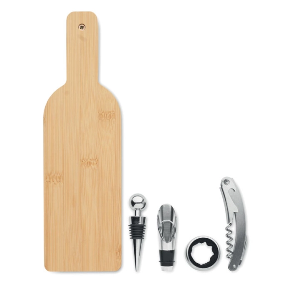VINOVAULT SET, Set de vin forme de bouteille front