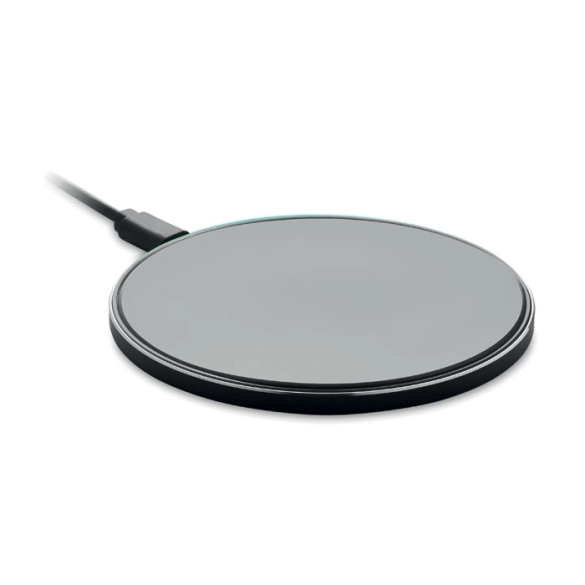 Chargeur sans fil en alu et verre - Caen front