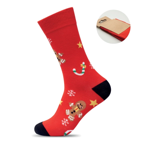 SOC LARGE, Paire de chaussettes de Noël L front