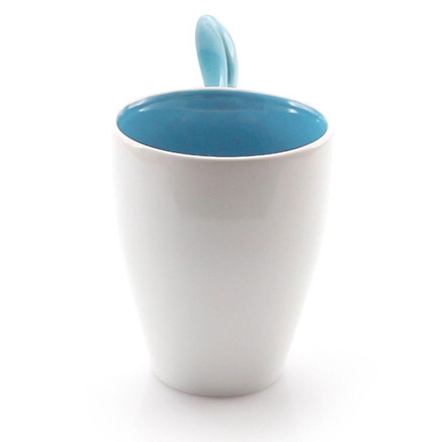 Tasse intérieur coloré avec cuillère assortie 350ml "Vexira"