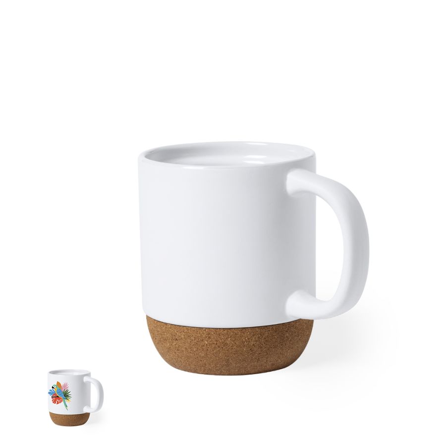 Mug pour sublimation base liège 420ml "Minigo"
