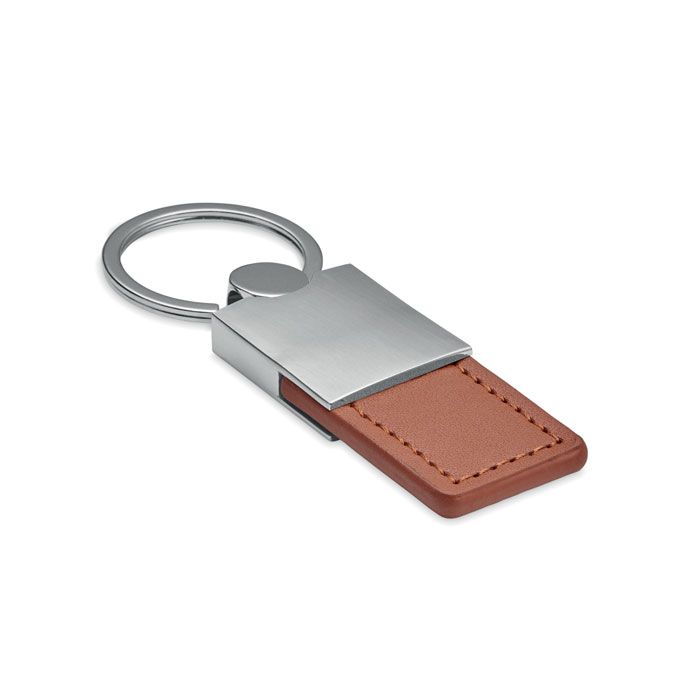 Porte-clés simili-cuir et métal "Raso"