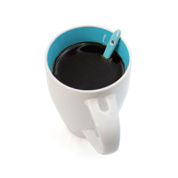 Tasse intérieur coloré avec cuillère assortie 350ml "Vexira"