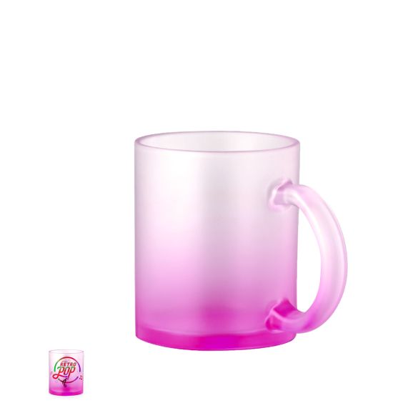 Tasse en verre mat sublimation 350ml "Cumba"