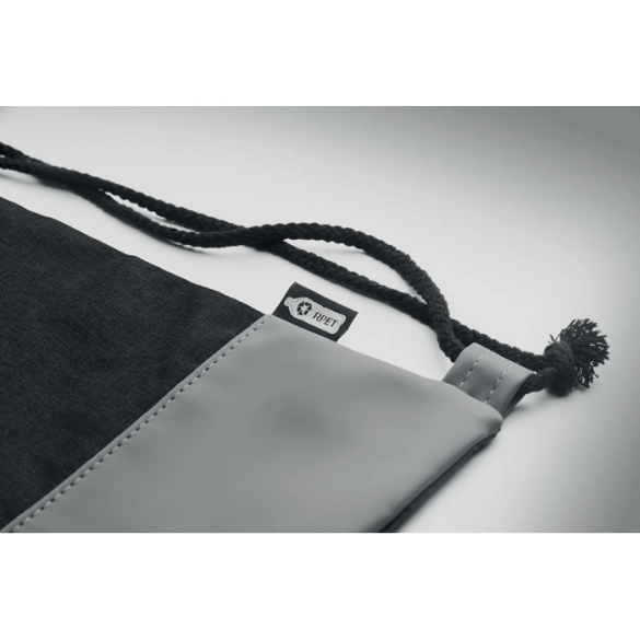 Sac à cordon en PU RPET 2 tons "Kirsten"