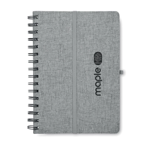 Carnet A5 à spirale et support téléphone "Stalion"