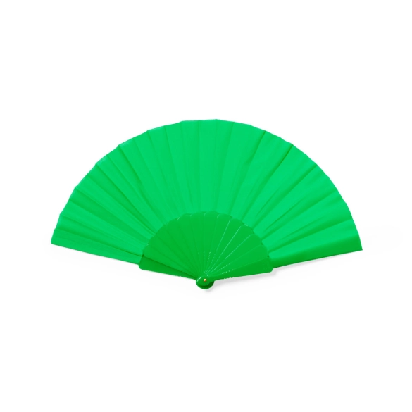 Éventail en tissu polyester et plastique recyclé "Mikman"