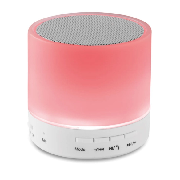 ROUND WHITE, Haut-parleur Rond avec LED