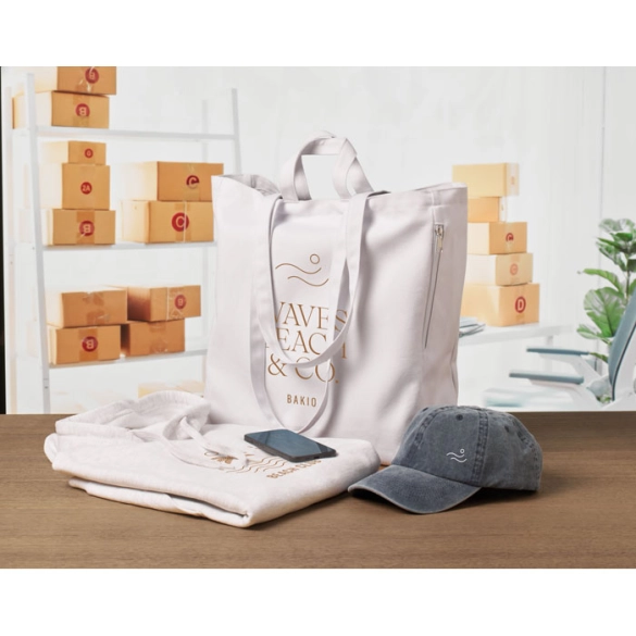 Sac shopping en coton recyclé "Kaley"