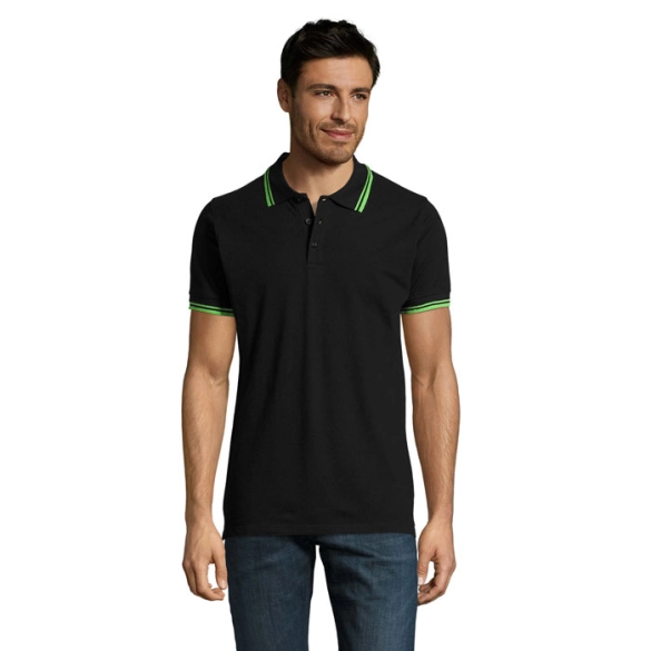 Polo homme avec liseré blanc 200gr "Cachan"