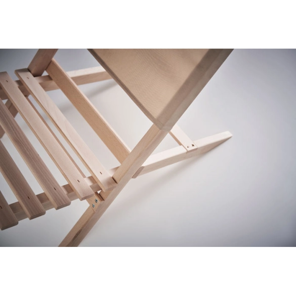 Chaise de plage pliable en bois "Kenyad"