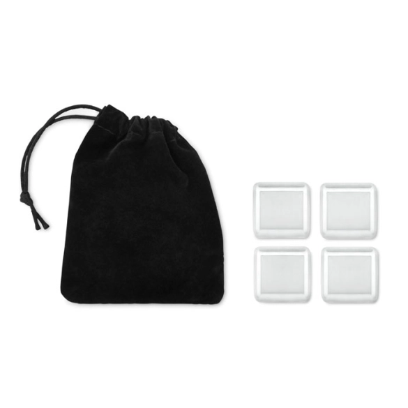 ICY, Set  4 glaçons en acier inox