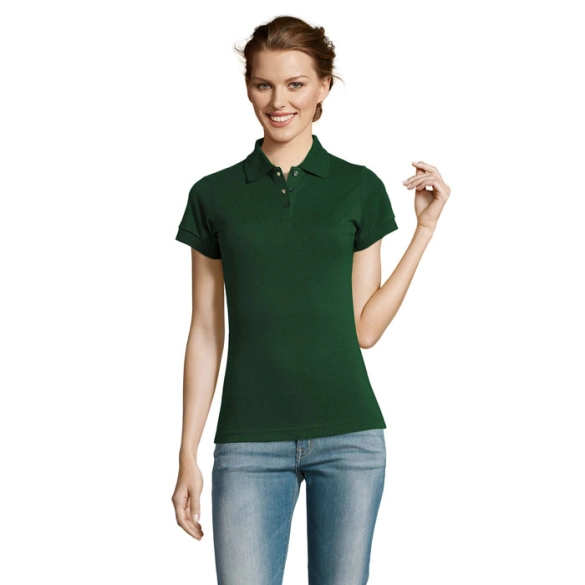 Polo femme en polyester et coton "Berga"