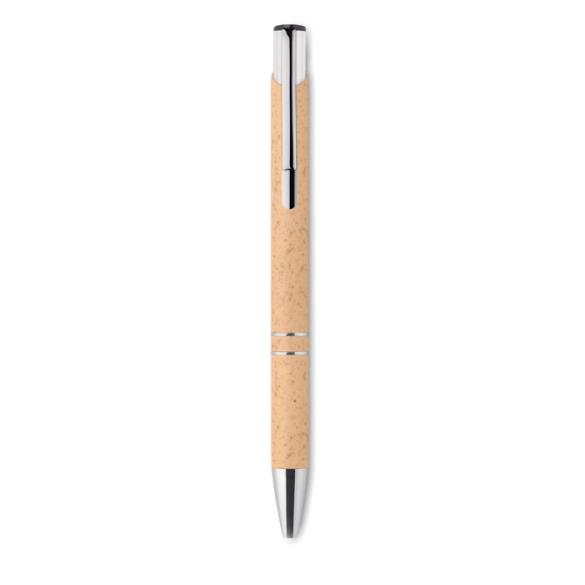 BERN PECAS, Stylo poussoir blé paille ABS