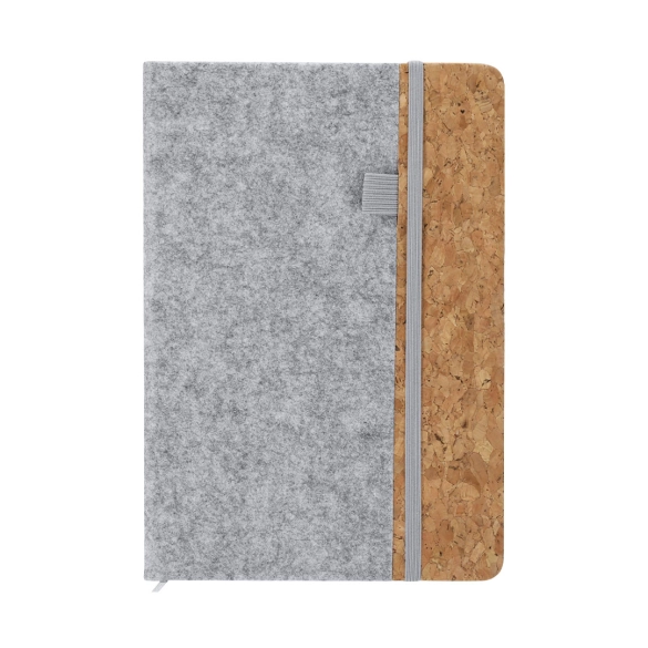 Carnet A5 feutrine et liège "Colcentir"