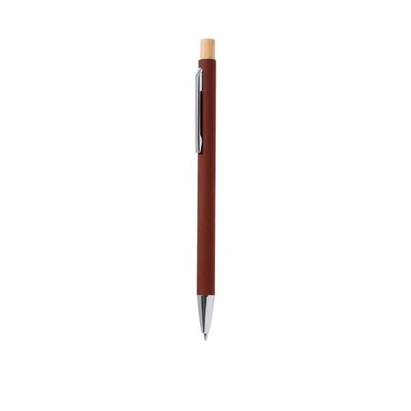 Stylo avec corps en caoutchouc mat "Merosif"