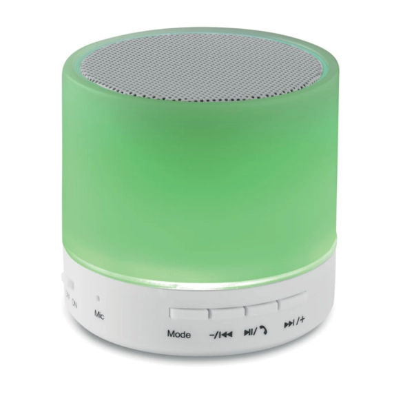 ROUND WHITE, Haut-parleur Rond avec LED