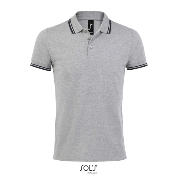 Polo homme avec liseré blanc 200gr "Cachan"