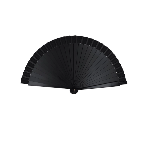 Éventail baguette plastique et tissu polyester "Jettag"