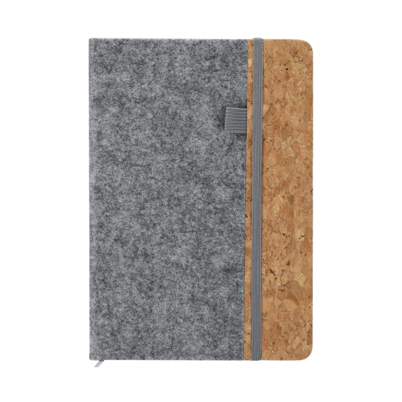 Carnet A5 feutrine et liège "Colcentir"