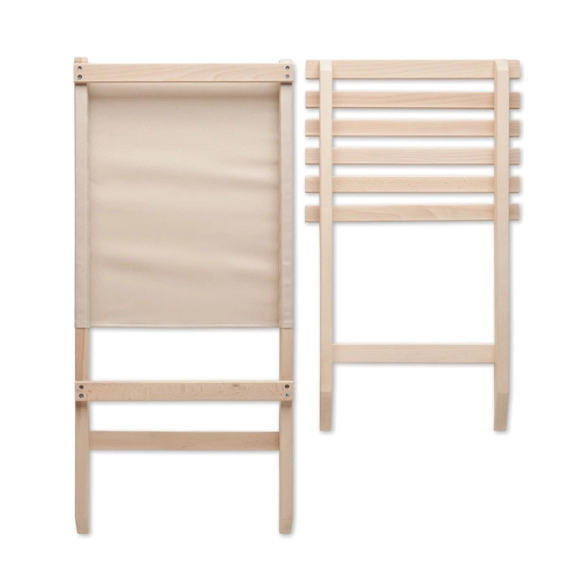 Chaise de plage pliable en bois "Kenyad"