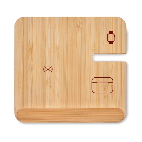 BOOGAR, Chargeur sans fil 3 en 1 15W