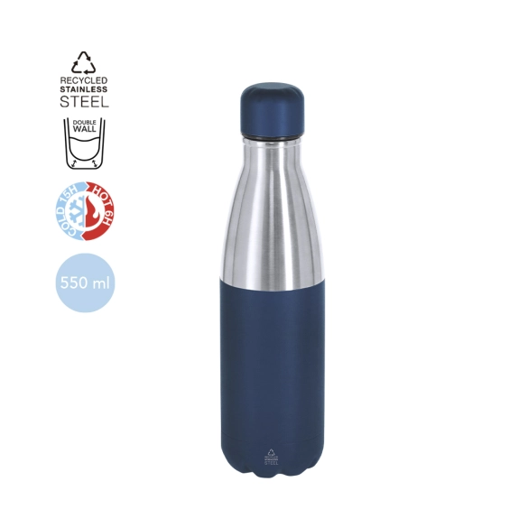Gourde isotherme bicolore 550ml "Luzap"