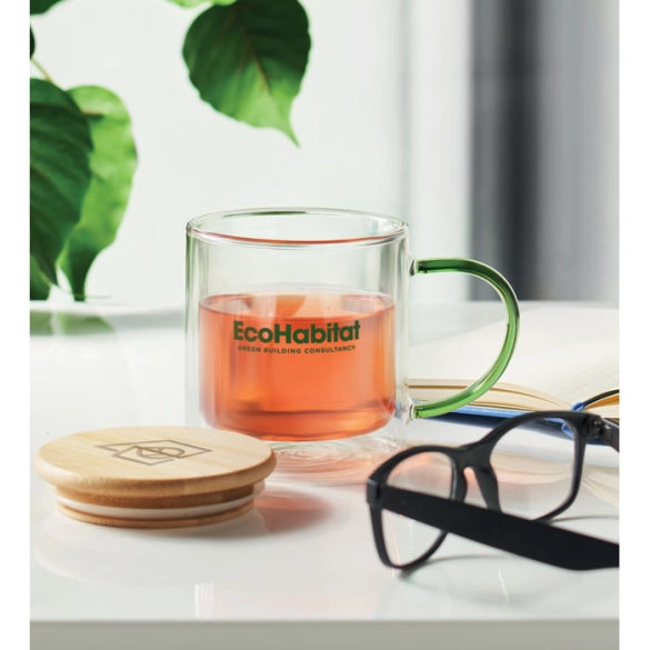 Mug en verre double paroi 300ml "Avelino"