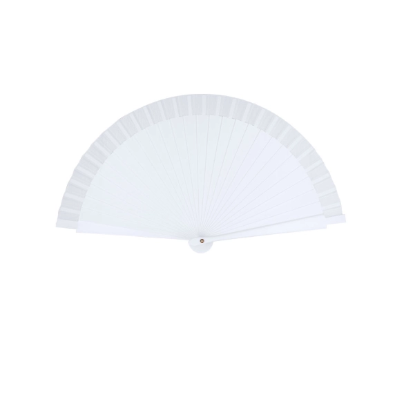 Éventail baguette plastique et tissu polyester "Jettag"