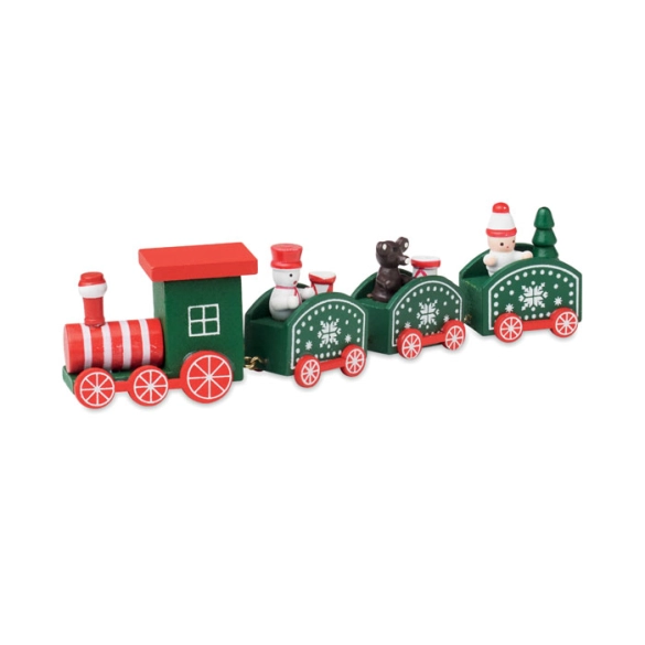 JUNA, Train de Noël en bois