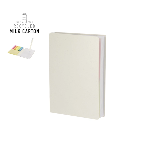 Bloc post-it autocollants et stylo "Amarte"