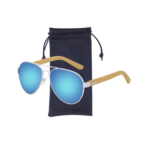 Lunettes de soleil branche bambou "Heddow"