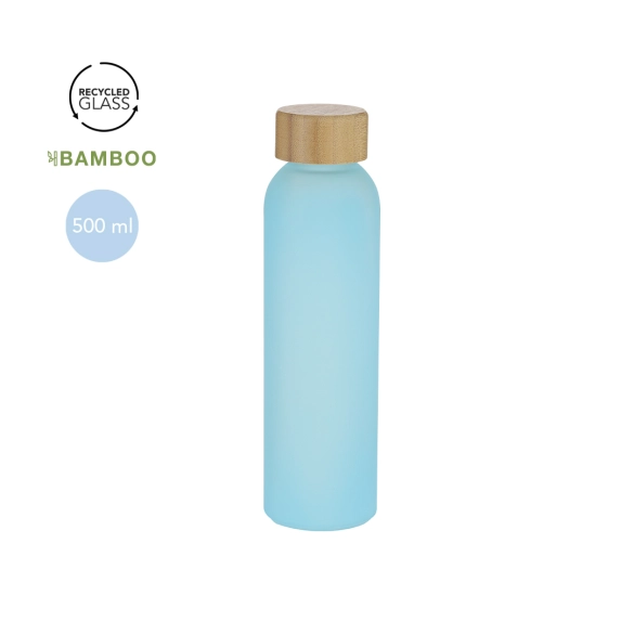 Gourde en verre recyclé 500ml "Peaty"