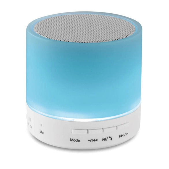 ROUND WHITE, Haut-parleur Rond avec LED