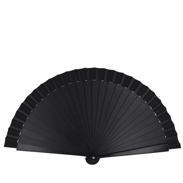 Éventail baguette plastique et tissu polyester "Jettag"