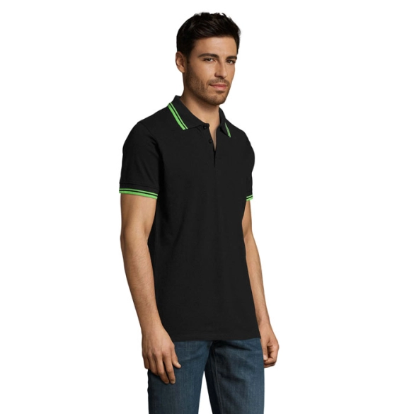 Polo homme avec liseré blanc 200gr "Cachan"