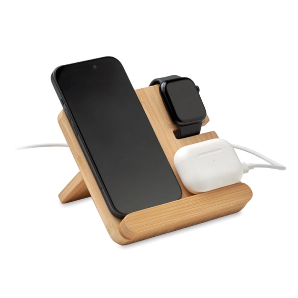 BOOGAR, Chargeur sans fil 3 en 1 15W