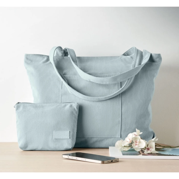 CORDY G, Grand sac shopping en velours