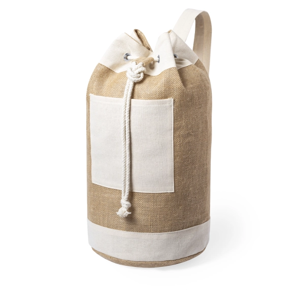 Sac baluchon en coton et jute "Tripnose"