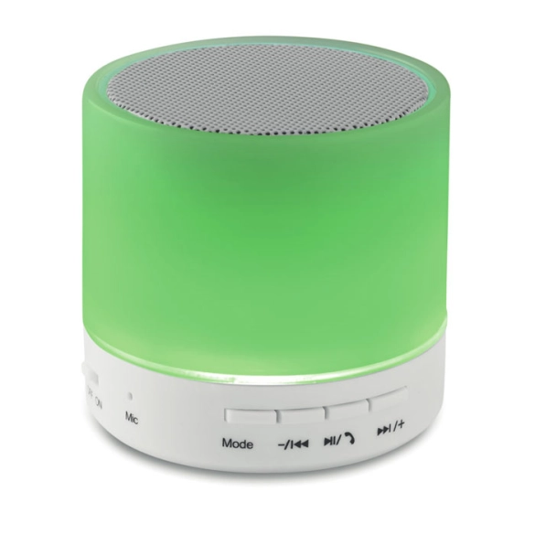 ROUND WHITE, Haut-parleur Rond avec LED