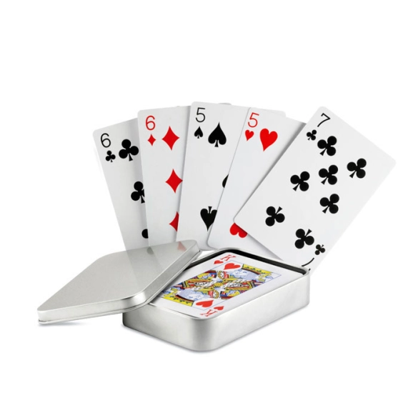 AMIGO, Cartes à jouer boîte étain