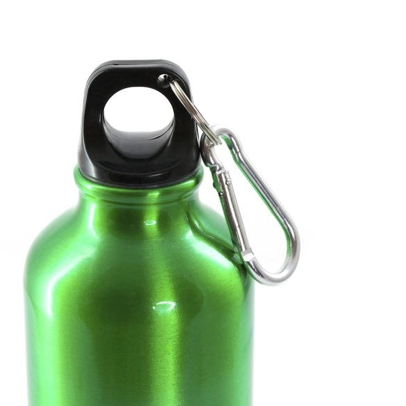 Bouteille aluminium avec mousqueton 400ml "Canova"