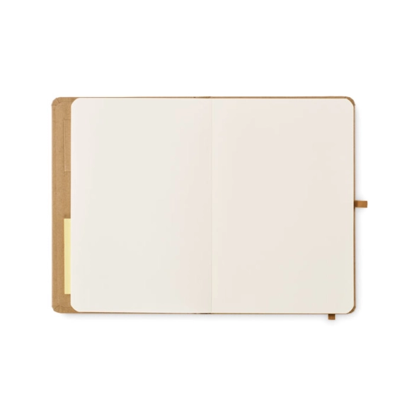 Carnet A5 papier recyclé avec bloc post-it "Mayden"