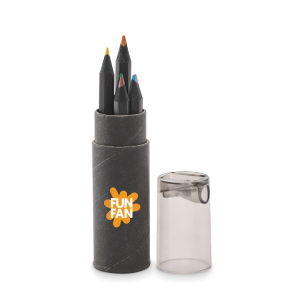 NEGRO, 6 crayons de couleur