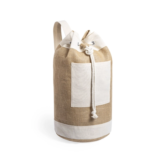 Sac baluchon en coton et jute "Tripnose"