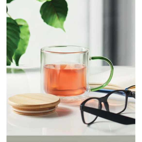 Mug en verre double paroi 300ml "Avelino"