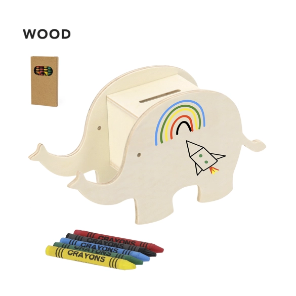 Tirelire enfant en bois "Sliz"