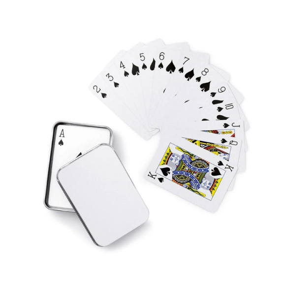 AMIGO, Cartes à jouer boîte étain