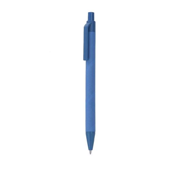 Stylo en carton recyclé encre bleue "Feltsea"