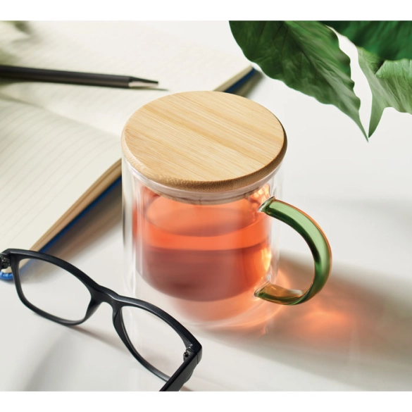 Mug en verre double paroi 300ml "Avelino"